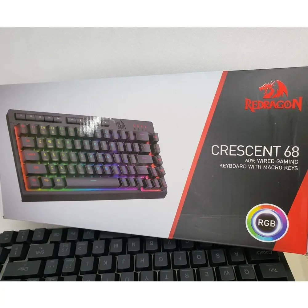 Redragon Crescent 68 60% Wired Gaming Keyboard (Black)